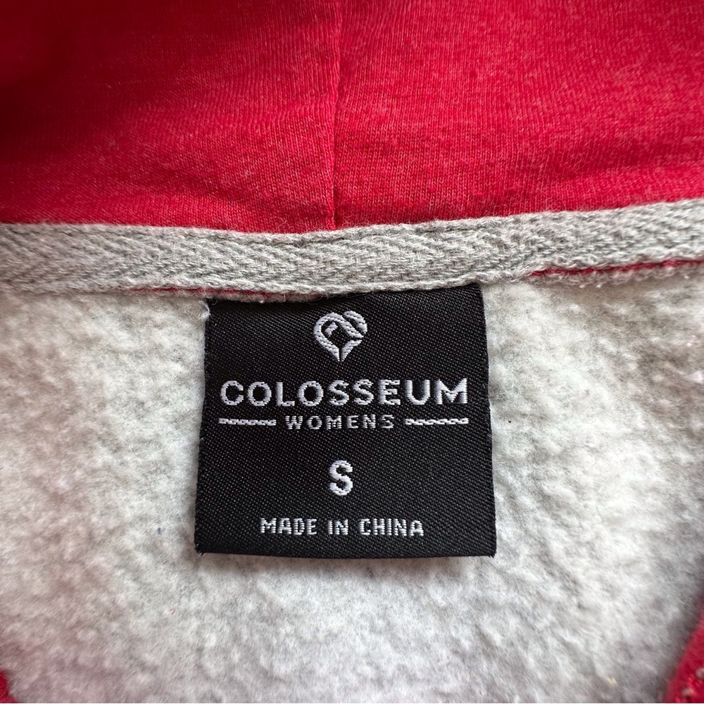 Colosseum Red‎ & Gray Women's Ohio State Buckeyes Logo Hoodie Women’s Small - Picture 4 of 11